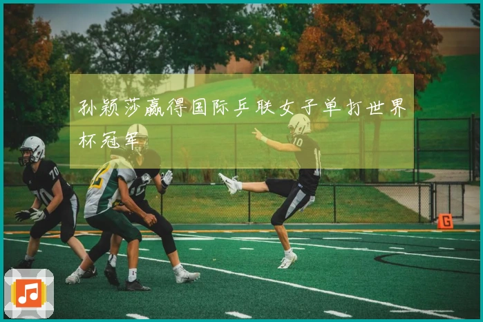 孙颖莎赢得国际乒联女子单打世界杯冠军